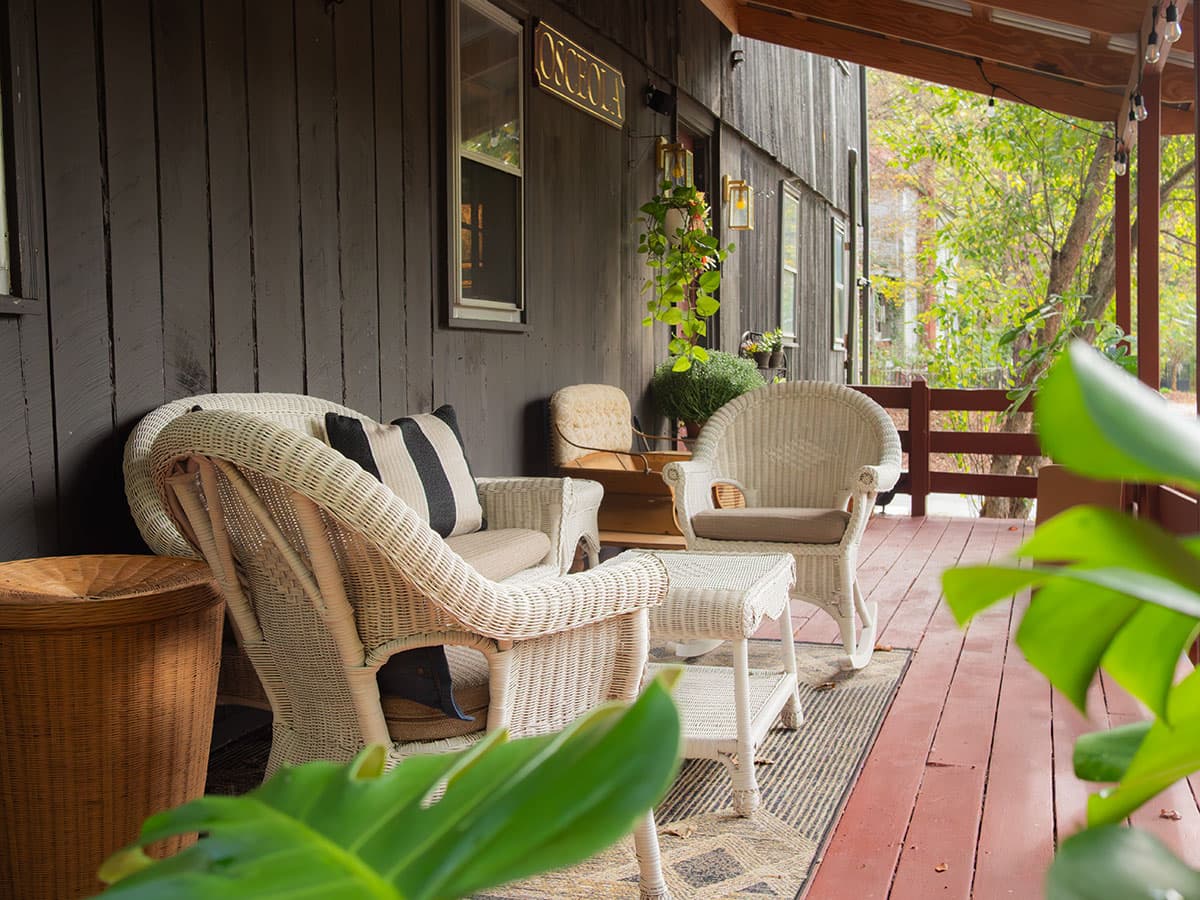 Front porch of the Mill House